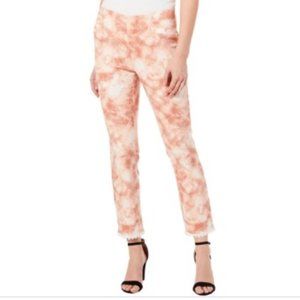 NWT JOE B. TIE DYE CROCHET TRIM PULL ON PANTS (L)